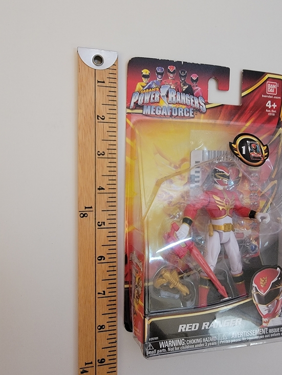 2012 Bandai Sabans Power Rangers Megaforce Red Ranger Action Figure #35100 - Picture 10 of 10